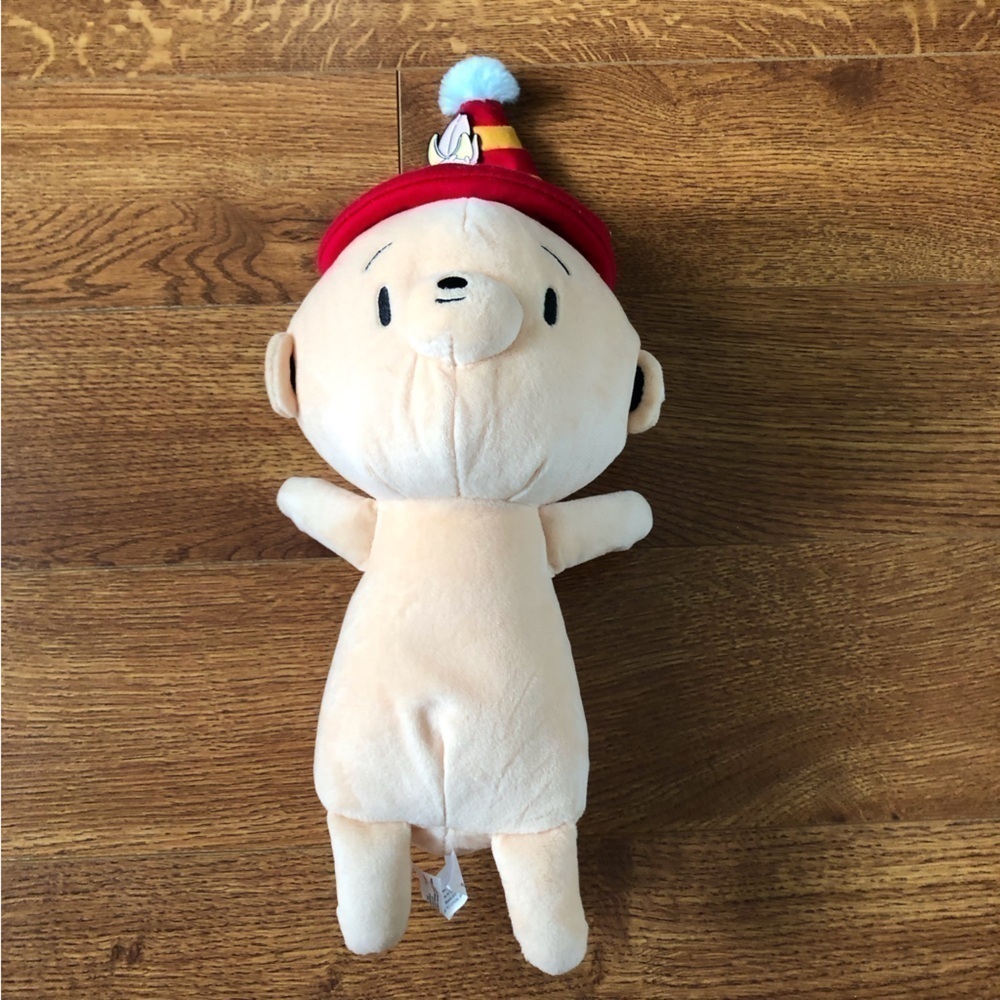 Harold Loves His Woolly Hat doll reading buddy stuffed figure
